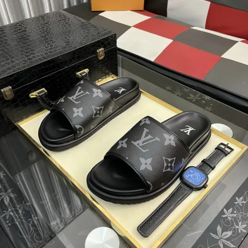 Wholesale Louis Vuitton Slippers For Men #1392029 $64.00 USD, Wholesale Quality Replica Louis Vuitton Slippers