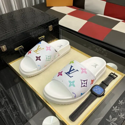Wholesale Louis Vuitton Slippers For Men #1392030 $64.00 USD, Wholesale Quality Replica Louis Vuitton Slippers