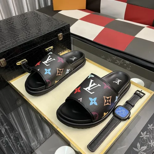 Wholesale Louis Vuitton Slippers For Men #1392031 $64.00 USD, Wholesale Quality Replica Louis Vuitton Slippers