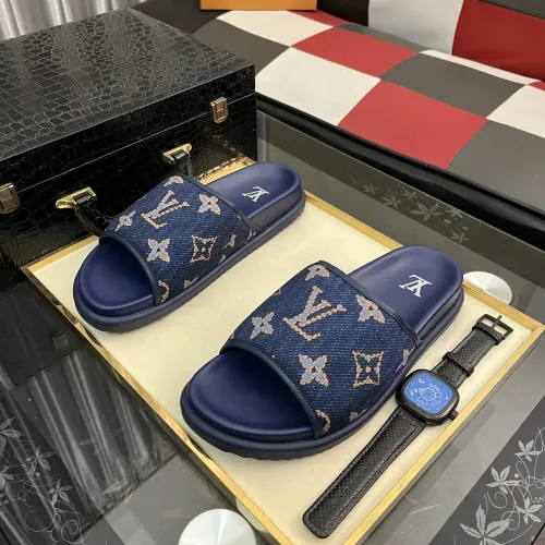 Wholesale Louis Vuitton Slippers For Men #1392032 $64.00 USD, Wholesale Quality Replica Louis Vuitton Slippers