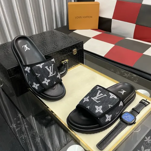 Wholesale Louis Vuitton Slippers For Men #1392035 $64.00 USD, Wholesale Quality Replica Louis Vuitton Slippers