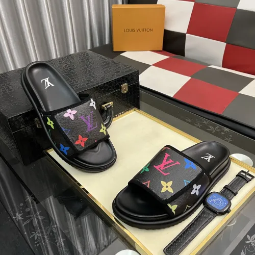 Wholesale Louis Vuitton Slippers For Men #1392037 $64.00 USD, Wholesale Quality Replica Louis Vuitton Slippers