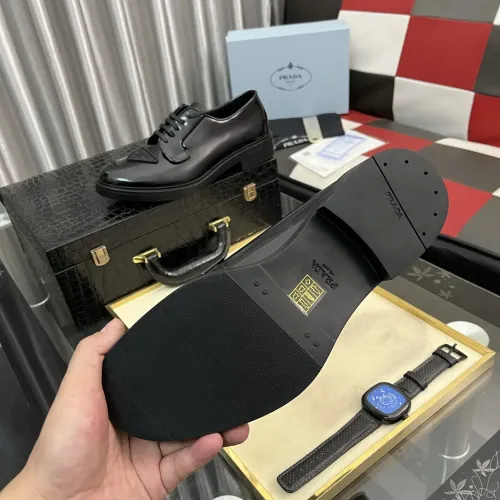 Replica Prada Leather Shoes For Men #1392043 $115.00 USD for Wholesale