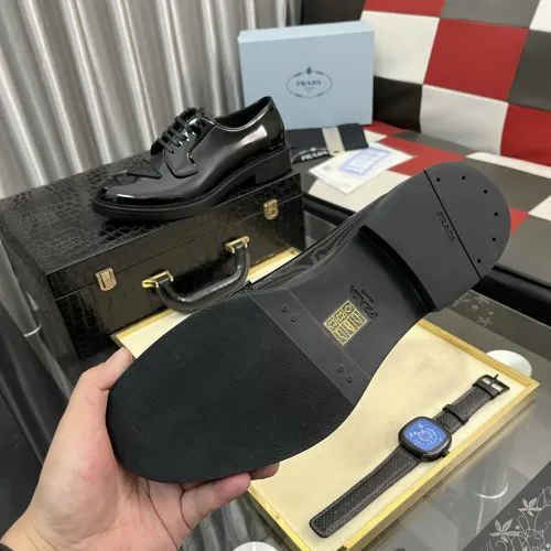 Replica Prada Leather Shoes For Men #1392044 $115.00 USD for Wholesale