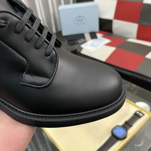 Replica Prada Leather Shoes For Men #1392045 $115.00 USD for Wholesale