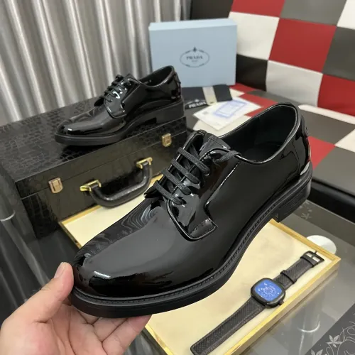 Wholesale Prada Leather Shoes For Men #1392047 $115.00 USD, Wholesale Quality Replica Prada Leather Shoes