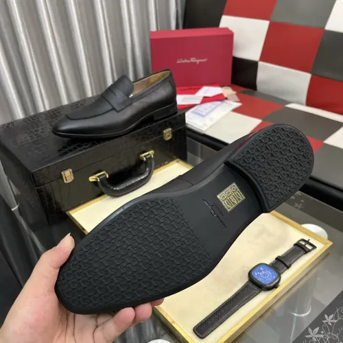 Replica Salvatore Ferragamo Leather Shoes For Men #1392075 $108.00 USD for Wholesale