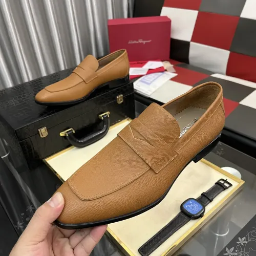 Wholesale Salvatore Ferragamo Leather Shoes For Men #1392077 $108.00 USD, Wholesale Quality Replica Salvatore Ferragamo Leather Shoes
