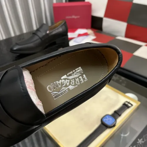 Replica Salvatore Ferragamo Leather Shoes For Men #1392082 $108.00 USD for Wholesale