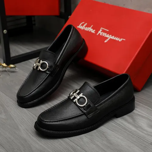 Wholesale Salvatore Ferragamo Leather Shoes For Men #1392087 $85.00 USD, Wholesale Quality Replica Salvatore Ferragamo Leather Shoes