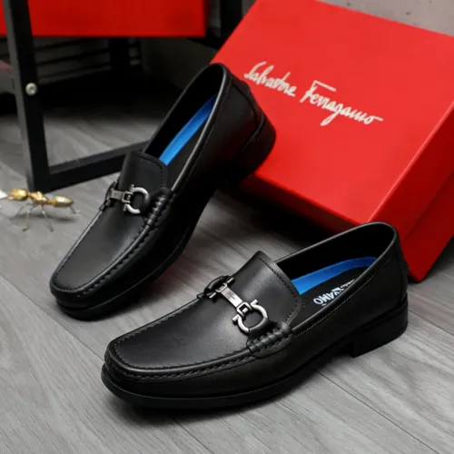 Wholesale Salvatore Ferragamo Leather Shoes For Men #1392090 $92.00 USD, Wholesale Quality Replica Salvatore Ferragamo Leather Shoes