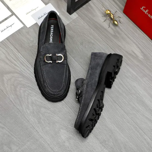 Wholesale Salvatore Ferragamo Leather Shoes For Men #1392098 $112.00 USD, Wholesale Quality Replica Salvatore Ferragamo Leather Shoes