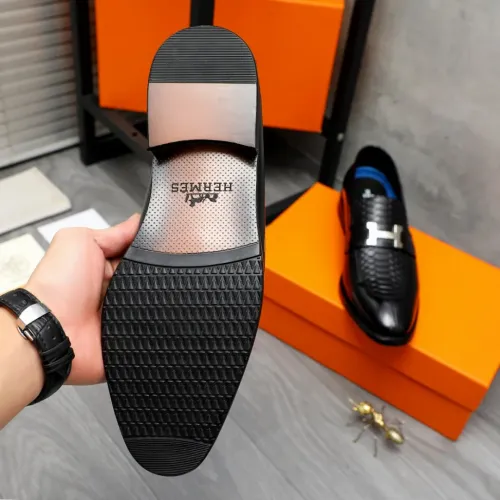 Replica Hermes Leather Shoes For Men #1392117 $92.00 USD for Wholesale