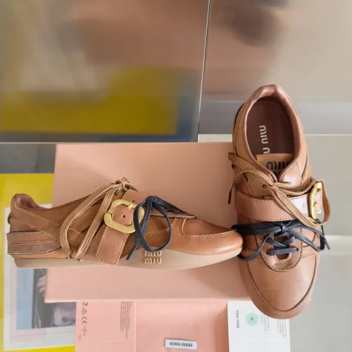 Wholesale MIU MIU Casual Shoes For Women #1392237 $125.00 USD, Wholesale Quality Replica MIU MIU Casual Shoes