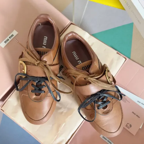 Replica MIU MIU Casual Shoes For Women #1392237 $125.00 USD for Wholesale