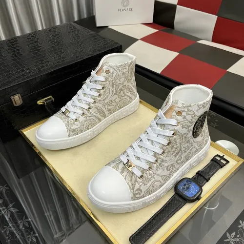Replica Versace High Tops Shoes For Men #1392490 $80.00 USD for Wholesale
