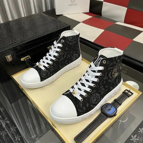 Replica Versace High Tops Shoes For Men #1392491 $80.00 USD for Wholesale