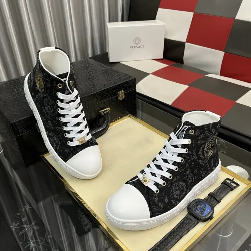 Replica Versace High Tops Shoes For Men #1392491 $80.00 USD for Wholesale