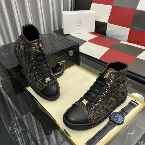 Replica Versace High Tops Shoes For Men #1392492 $80.00 USD for Wholesale
