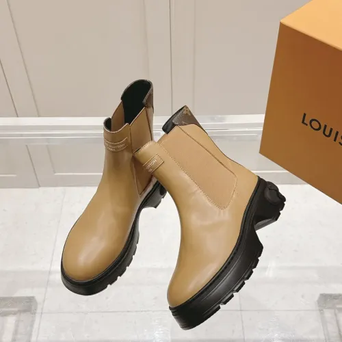 Wholesale Louis Vuitton Boots For Women #1392607 $130.00 USD, Wholesale Quality Replica Louis Vuitton Boots