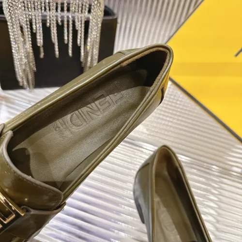 Replica Fendi Leather Shoes For Women #1392621 $102.00 USD for Wholesale