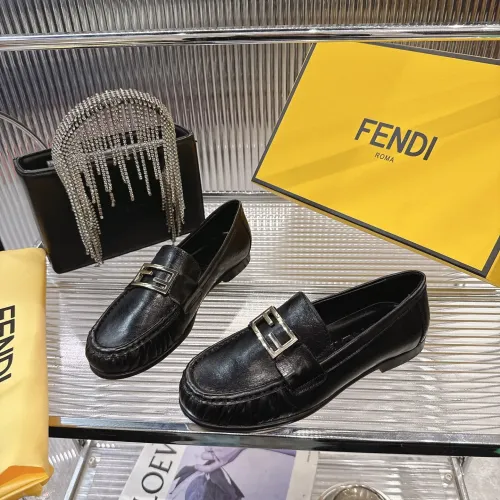 Wholesale Fendi Leather Shoes For Women #1392622 $102.00 USD, Wholesale Quality Replica Fendi Leather Shoes