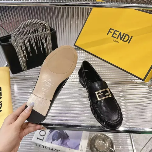 Replica Fendi Leather Shoes For Women #1392622 $102.00 USD for Wholesale