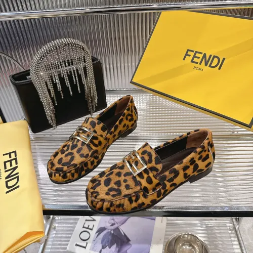 Wholesale Fendi Leather Shoes For Women #1392623 $102.00 USD, Wholesale Quality Replica Fendi Leather Shoes