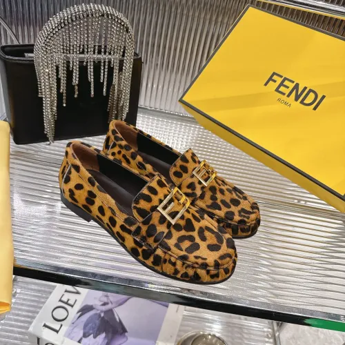 Replica Fendi Leather Shoes For Women #1392623 $102.00 USD for Wholesale