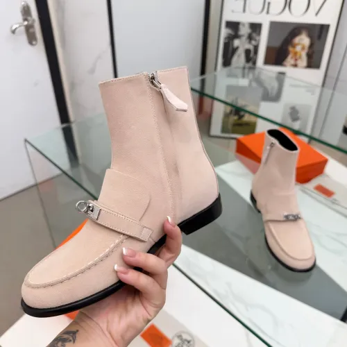 Replica Hermes Boots For Women #1392665 $145.00 USD for Wholesale