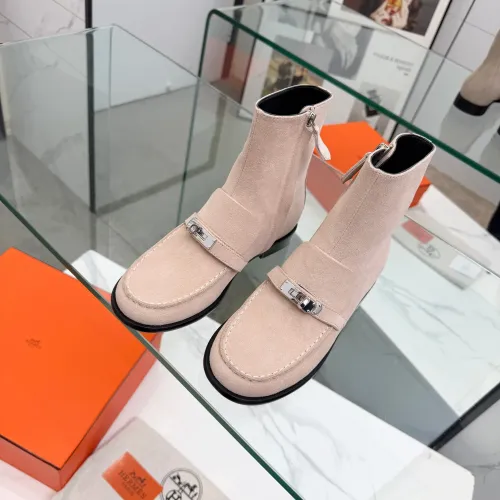 Replica Hermes Boots For Women #1392665 $145.00 USD for Wholesale