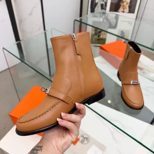 Replica Hermes Boots For Women #1392670 $145.00 USD for Wholesale
