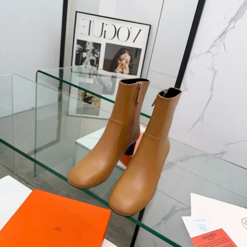 Replica Hermes Boots For Women #1392673 $145.00 USD for Wholesale