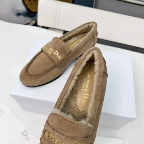 Replica Christian Dior Leather Shoes For Women #1392715 $112.00 USD for Wholesale