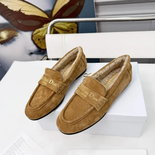 Wholesale Christian Dior Leather Shoes For Women #1392716 $112.00 USD, Wholesale Quality Replica Christian Dior Leather Shoes