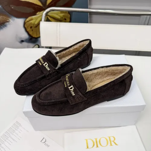 Wholesale Christian Dior Leather Shoes For Women #1392719 $112.00 USD, Wholesale Quality Replica Christian Dior Leather Shoes