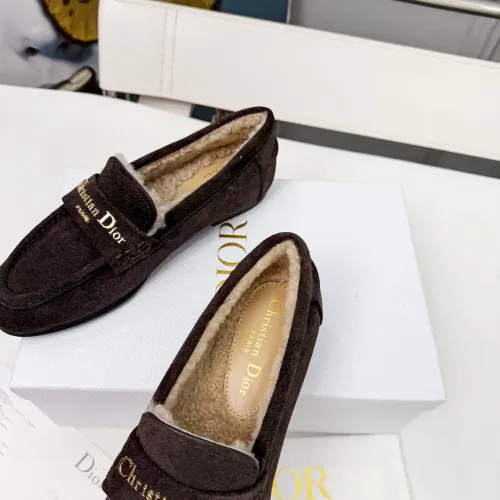Replica Christian Dior Leather Shoes For Women #1392719 $112.00 USD for Wholesale