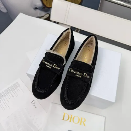 Replica Christian Dior Leather Shoes For Women #1392720 $112.00 USD for Wholesale