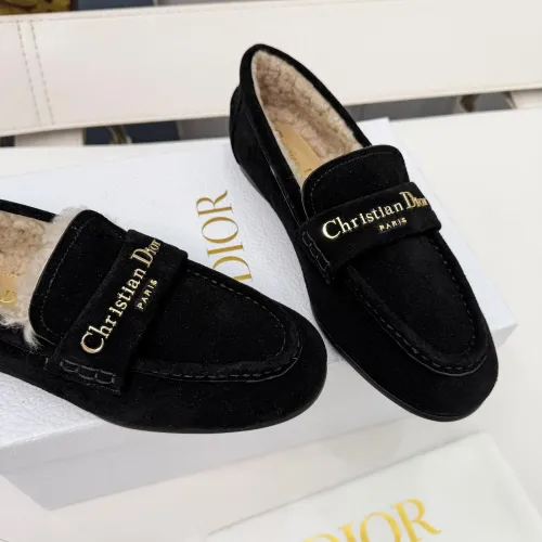 Replica Christian Dior Leather Shoes For Women #1392720 $112.00 USD for Wholesale