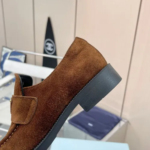 Replica Prada Leather Shoes For Women #1392728 $102.00 USD for Wholesale