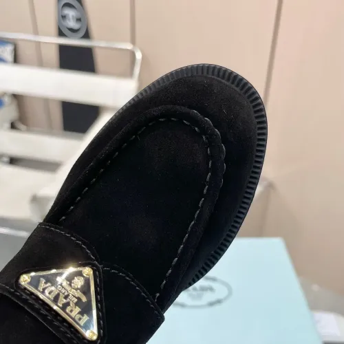 Replica Prada Leather Shoes For Women #1392730 $102.00 USD for Wholesale