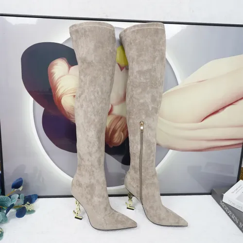 Wholesale Yves Saint Laurent YSL Boots For Women #1392750 $132.00 USD, Wholesale Quality Replica Yves Saint Laurent YSL Boots