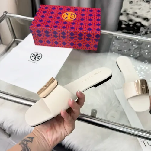 Replica Tory Burch TB Slippers For Women #1392893 $80.00 USD for Wholesale