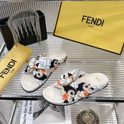 Replica Fendi Slippers For Women #1392896 $80.00 USD for Wholesale