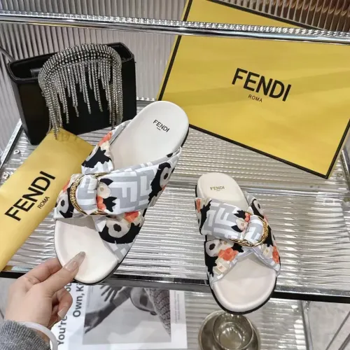 Replica Fendi Slippers For Women #1392896 $80.00 USD for Wholesale