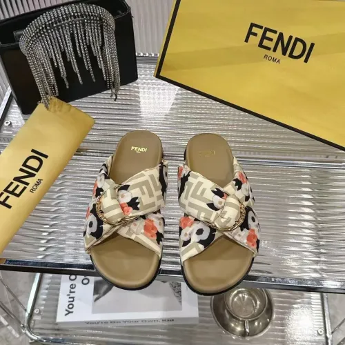 Wholesale Fendi Slippers For Women #1392897 $80.00 USD, Wholesale Quality Replica Fendi Slippers