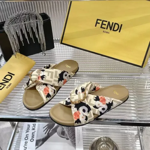 Replica Fendi Slippers For Women #1392897 $80.00 USD for Wholesale