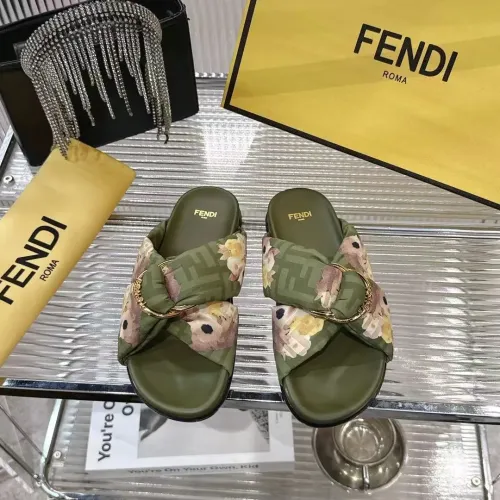 Wholesale Fendi Slippers For Women #1392898 $80.00 USD, Wholesale Quality Replica Fendi Slippers