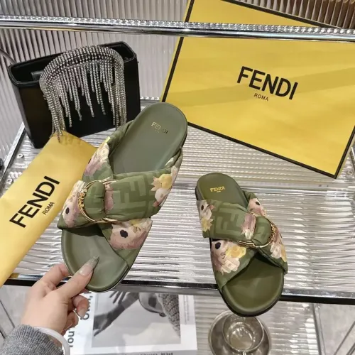 Replica Fendi Slippers For Women #1392898 $80.00 USD for Wholesale