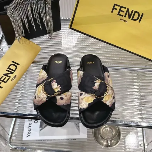 Wholesale Fendi Slippers For Women #1392899 $80.00 USD, Wholesale Quality Replica Fendi Slippers